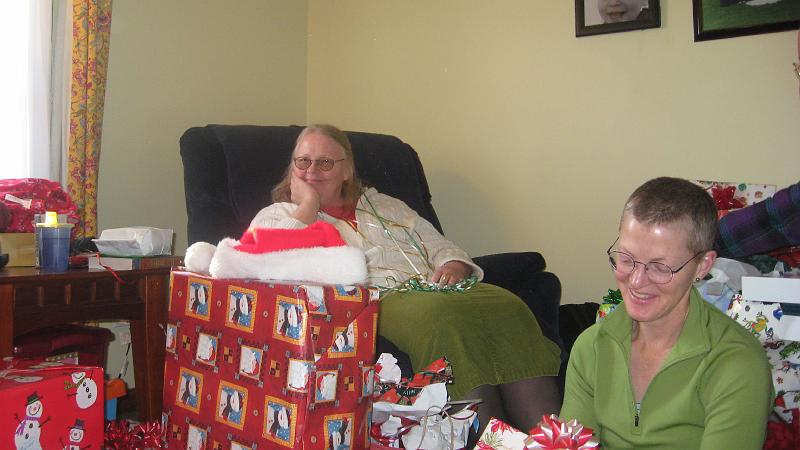 IMG_3955.JPG - Time for Mema and Katie to start opening presents!
