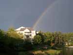 A rainbow off of our back porch