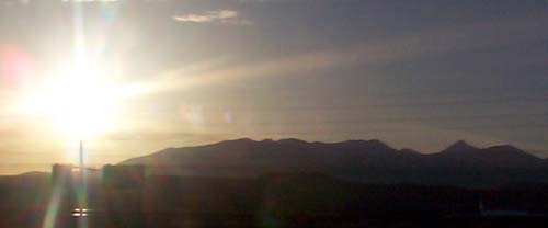 Crazy Mountiains at sun set